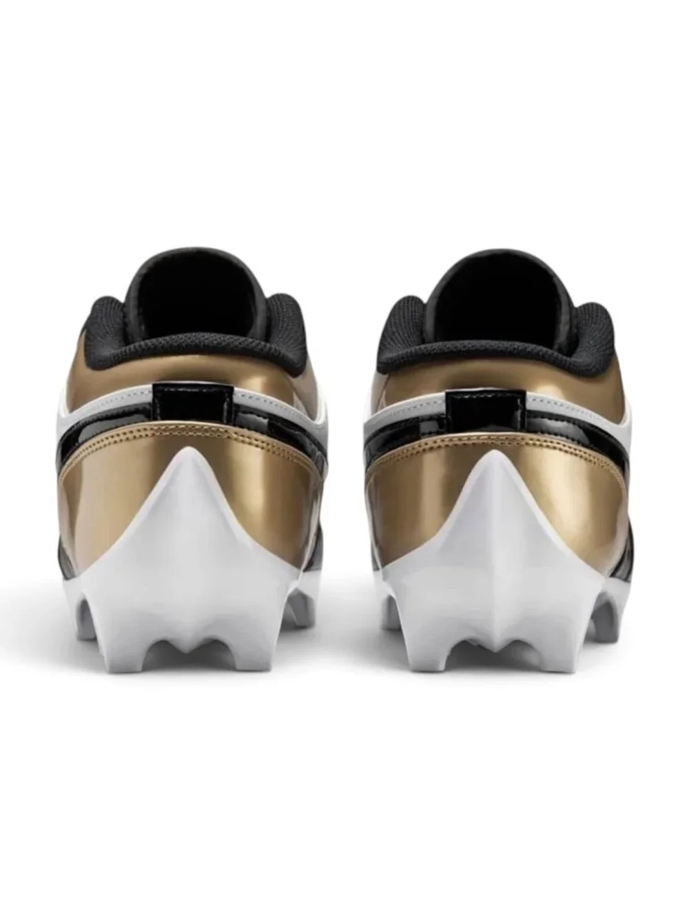 Air Jordan 1 Low TD Metallic Gold/Black Mens Football Cleats FJ6245 701 NEW